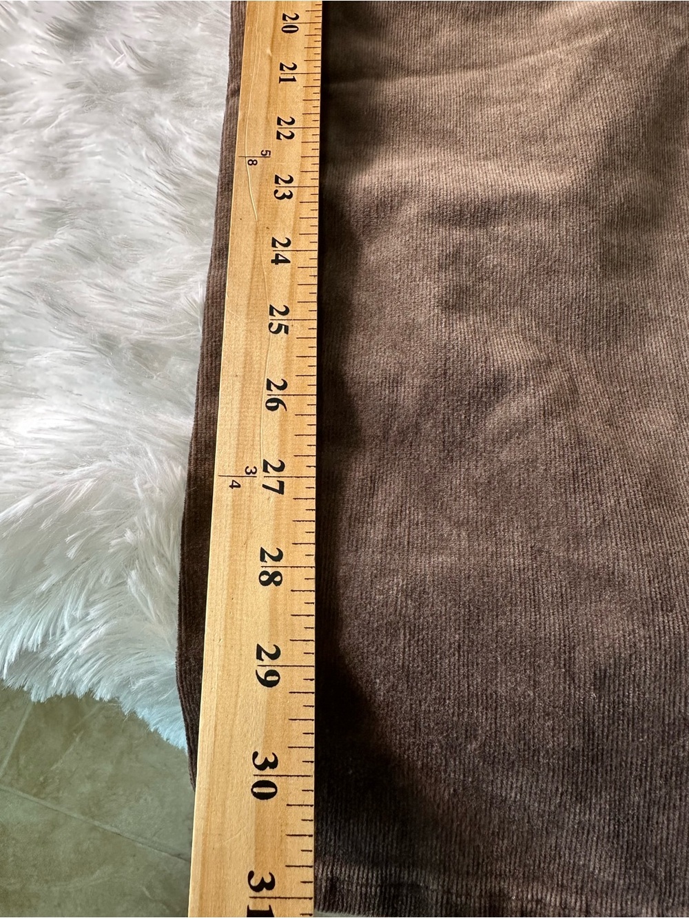 NYDJ Brown Corduroy Straight-Leg Women’s Pants - Picture 12 of 14